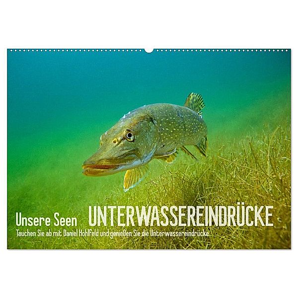 Unsere Seen (Wandkalender 2024 DIN A2 quer), CALVENDO Monatskalender, Daniel Hohlfeld