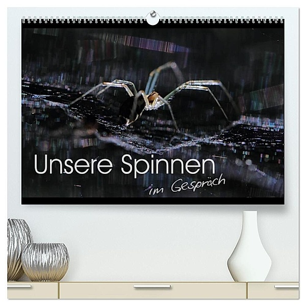 Unsere Spinnen - im Gespräch (hochwertiger Premium Wandkalender 2024 DIN A2 quer), Kunstdruck in Hochglanz, Carl-Peter Herbolzheimer