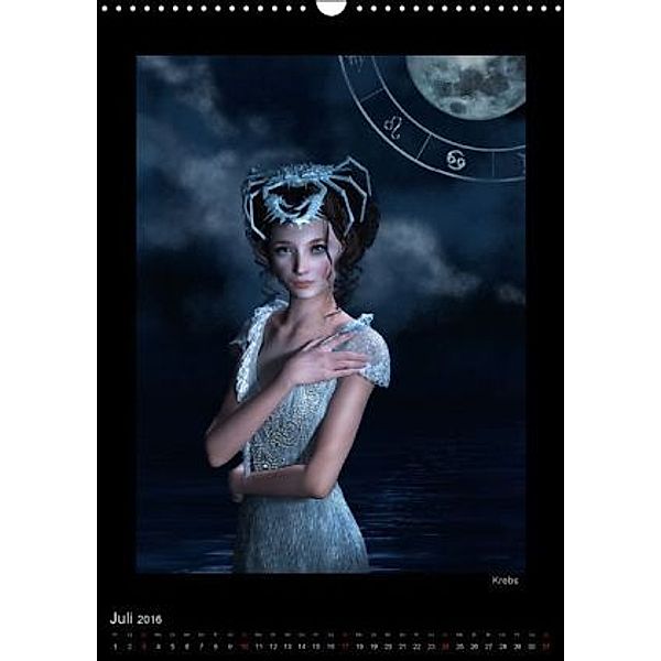 Unter Sternen geboren - Sternzeichen in Fantasy-Art (Wandkalender 2016 DIN A3 hoch), Britta Glodde