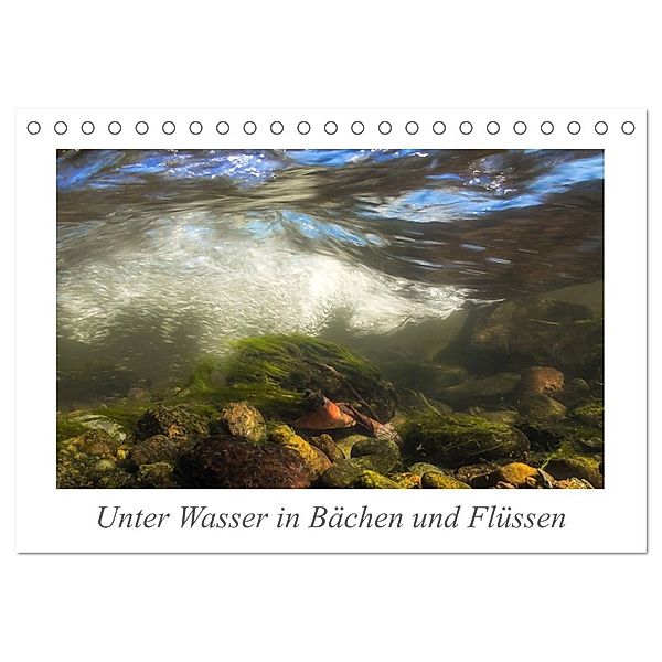 Unter Wasser in Bächen und Flüssen (Tischkalender 2024 DIN A5 quer), CALVENDO Monatskalender, Martin Sczyrba