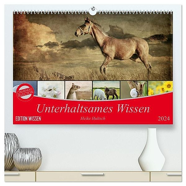 Unterhaltsames Wissen (hochwertiger Premium Wandkalender 2024 DIN A2 quer), Kunstdruck in Hochglanz, Heike Hultsch