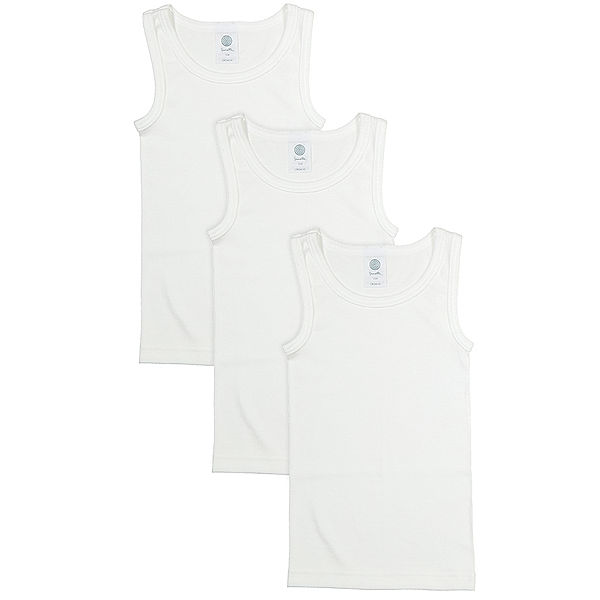 Sanetta Unterhemd BASIC BOY 3er-Pack in weiß