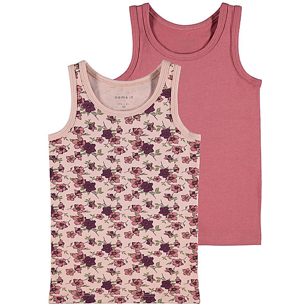 name it Unterhemd NMFTANK - BLUMEN 2er-Pack in deco rose