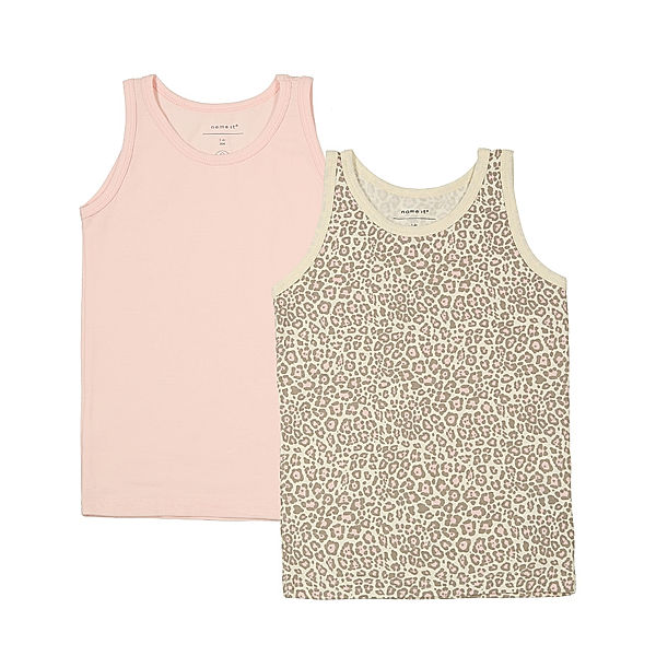 name it Unterhemd NMFTANK TOP – ANI 2er-Set in beige/rosa