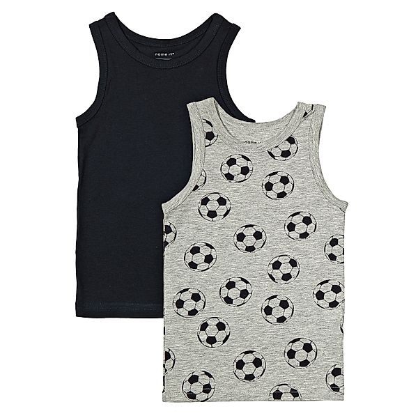 name it Unterhemd NMMTANK TOP – FOOTBALL 2er-Set in grau/blau