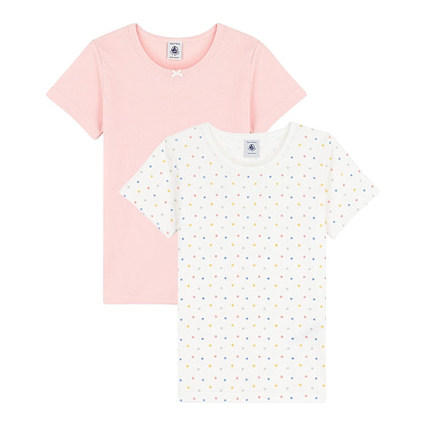 Petit Bateau Unterhemd STARCOLO 2er-Pack in minois/marshmallow