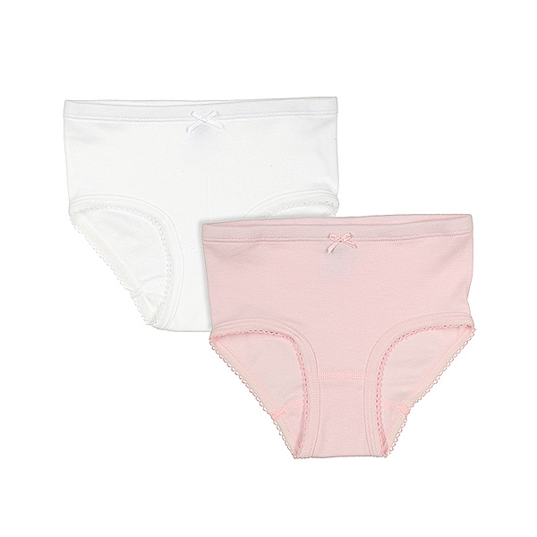 Sanetta Unterhose CLASSY GIRL 2er-Pack in weiß/rosa