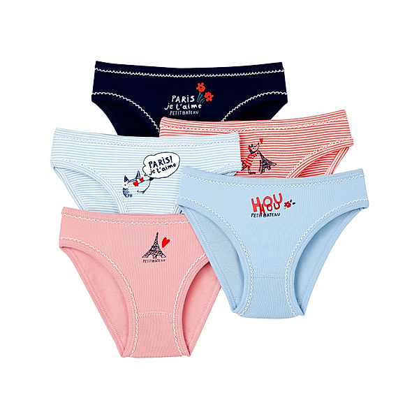 Petit Bateau Unterhose PARIS 5er-Pack in multico