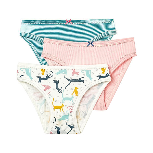 Petit Bateau Unterhose SCANDICAT 3er-Pack in miroir/marshmallow/minois