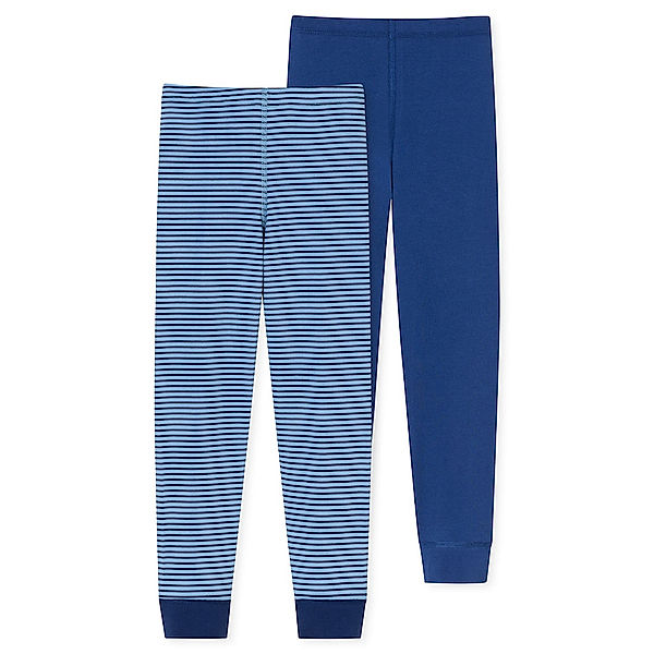 SCHIESSER Unterhose STRIPES lang 2er Pack in blau