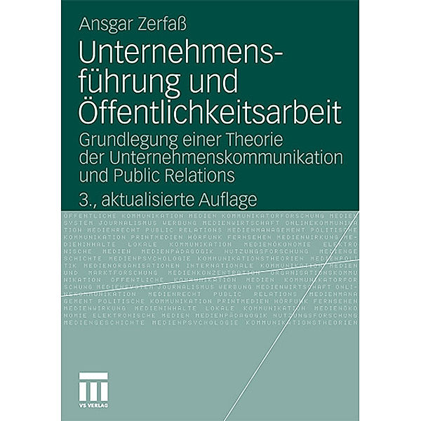 Unternehmensführung und Öffentlichkeitsarbeit, Ansgar Zerfaß