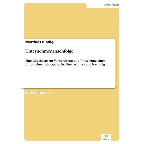 Unternehmensnachfolge, Matthias Blodig