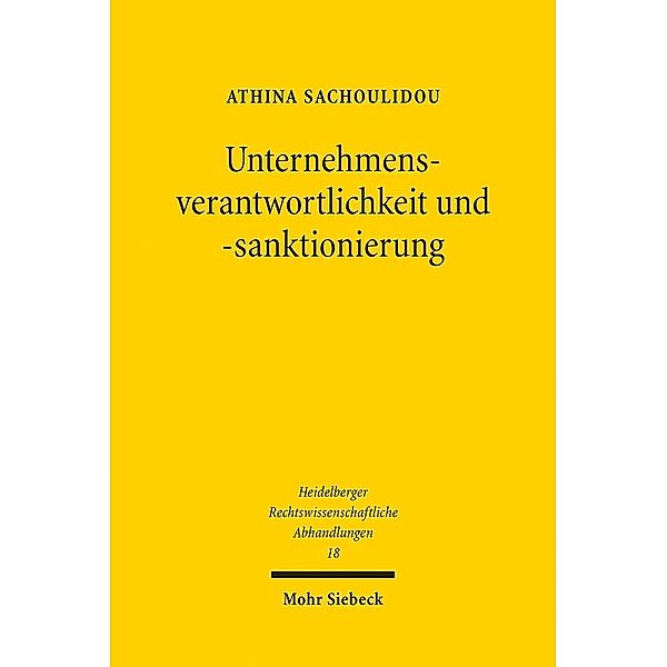 Unternehmensverantwortlichkeit und -sanktionierung, Athina Sachoulidou