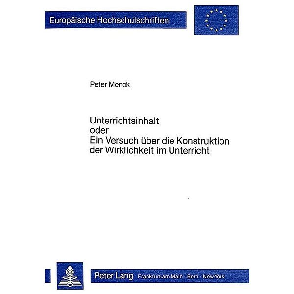 Unterrichtsinhalt- oder, Peter Menck