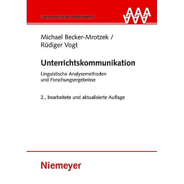 Unterrichtskommunikation, Michael Becker-Mrotzek, Rüdiger Vogt