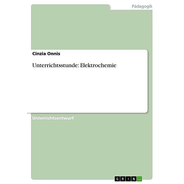 Unterrichtsstunde: Elektrochemie, Cinzia Onnis