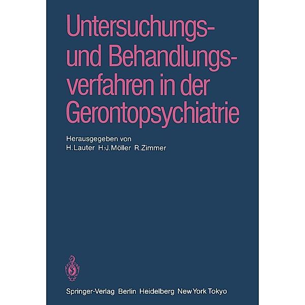 Untersuchungs- und Behandlungsverfahren in der Gerontopsychiatrie