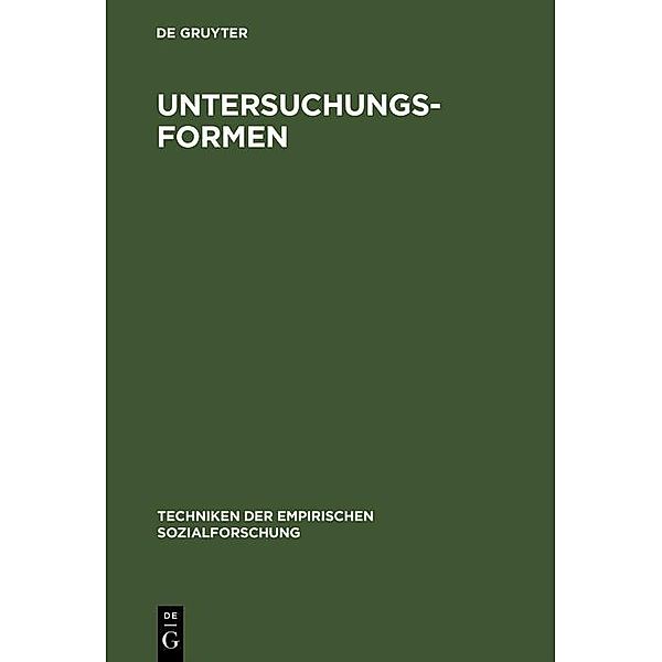 Untersuchungsformen / Jahrbuch des Dokumentationsarchivs des österreichischen Widerstandes
