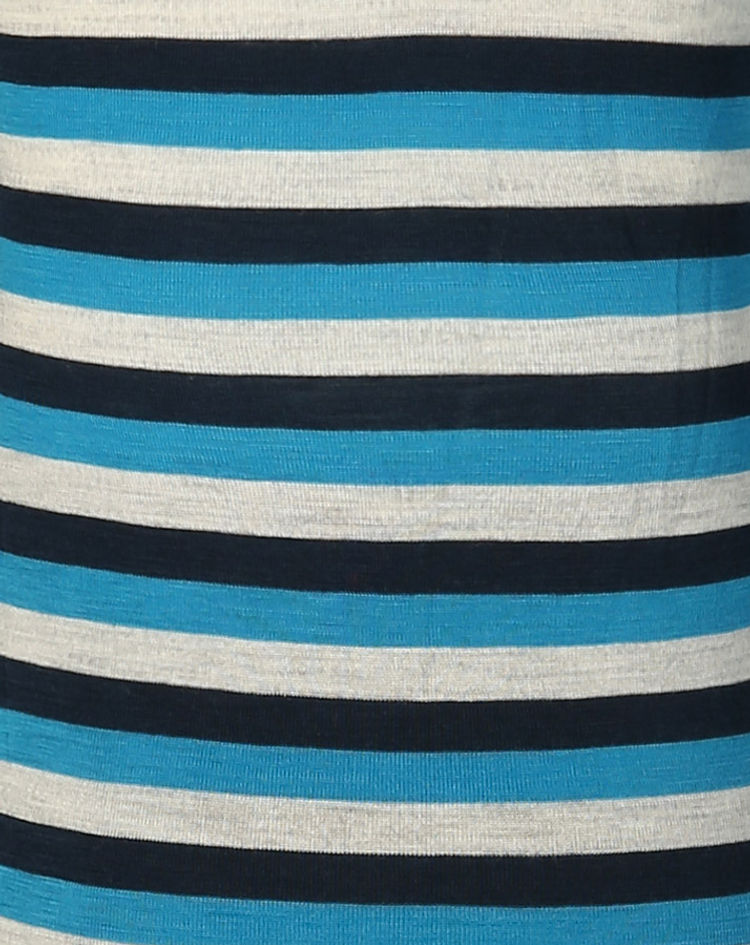 kostengünstig Unterwäsche-Set STRIBET lang mit Wolle grau in 2-teilig blau