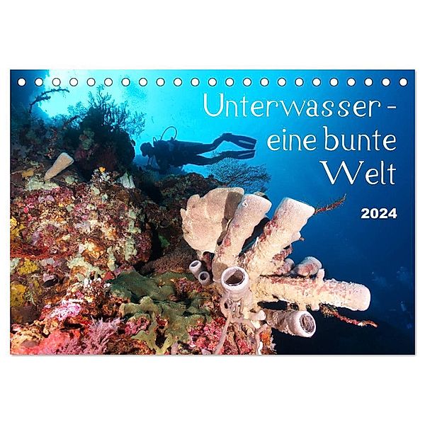 Unterwasser - eine bunte Welt (Tischkalender 2024 DIN A5 quer), CALVENDO Monatskalender, Bianca Schumann