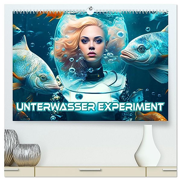 Unterwasser Experiment (hochwertiger Premium Wandkalender 2025 DIN A2 quer), Kunstdruck in Hochglanz, Calvendo, Monika Altenburger