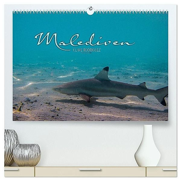 Unterwasserwelt der Malediven I (hochwertiger Premium Wandkalender 2024 DIN A2 quer), Kunstdruck in Hochglanz, CLAVE RODRIGUEZ Photography