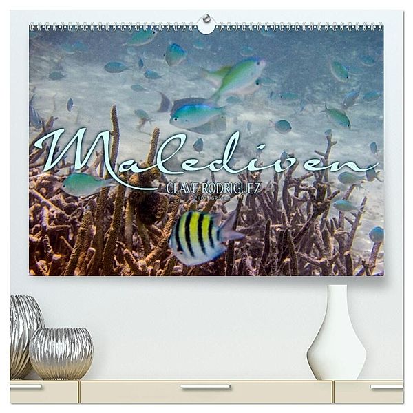 Unterwasserwelt der Malediven III (hochwertiger Premium Wandkalender 2024 DIN A2 quer), Kunstdruck in Hochglanz, CLAVE RODRIGUEZ Photography