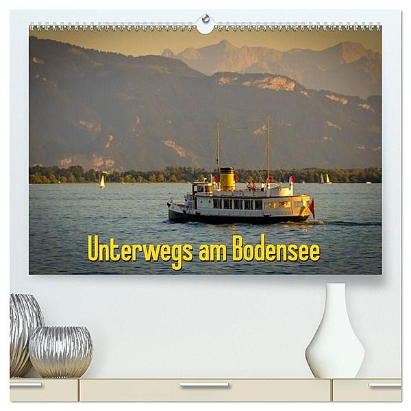 Unterwegs am Bodensee (hochwertiger Premium Wandkalender 2024 DIN A2 quer), Kunstdruck in Hochglanz, Marcel Wenk