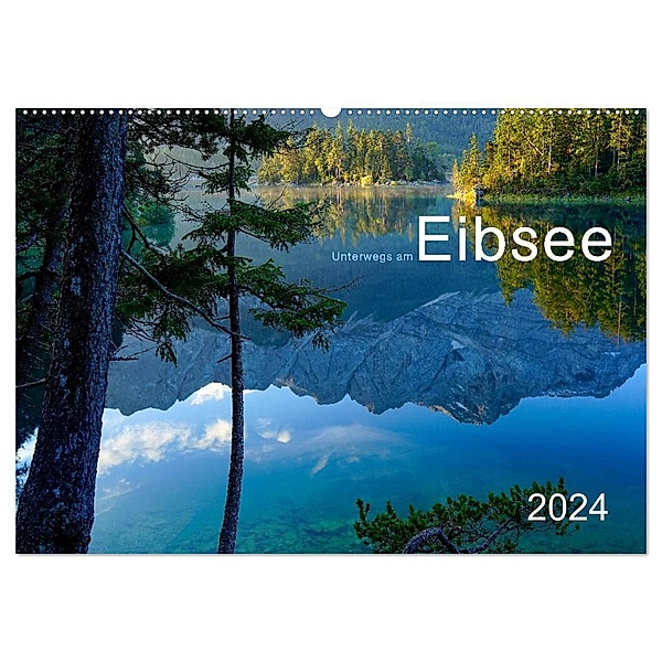 Unterwegs am Eibsee (Wandkalender 2024 DIN A2 quer), CALVENDO Monatskalender, Norbert Maier