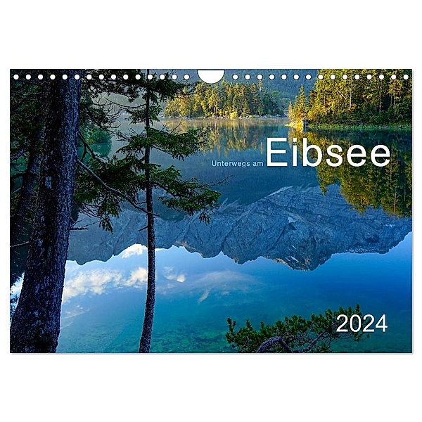 Unterwegs am Eibsee (Wandkalender 2024 DIN A4 quer), CALVENDO Monatskalender, Norbert Maier