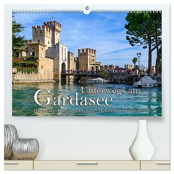 Unterwegs am Gardasee (hochwertiger Premium Wandkalender 2025 DIN A2 quer), Kunstdruck in Hochglanz, Calvendo, Dieter Wilczek