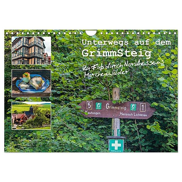 Unterwegs auf dem GrimmSteig - Zu Fuß durch Nordhessens Märchenwälder (Wandkalender 2024 DIN A4 quer), CALVENDO Monatskalender, Thomas Bering