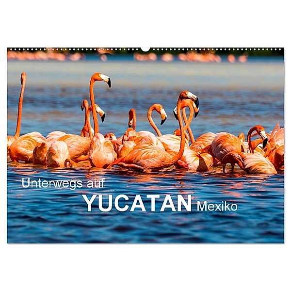 Unterwegs auf Yucatan Mexiko (Wandkalender 2024 DIN A2 quer), CALVENDO Monatskalender, Frank Baumert