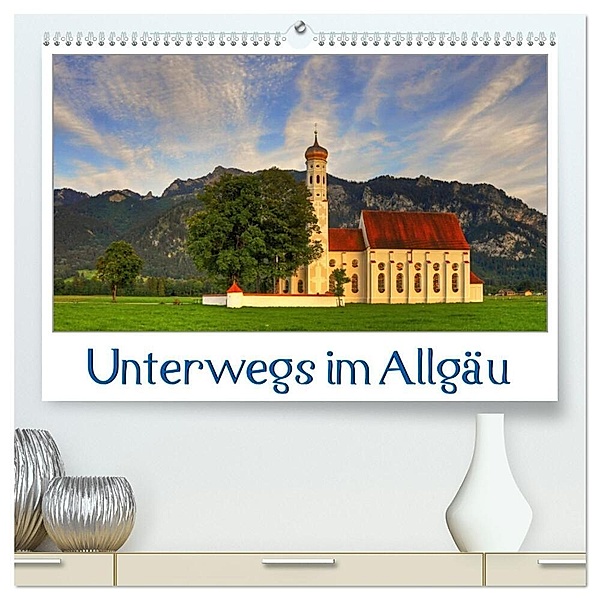 Unterwegs im Allgäu (hochwertiger Premium Wandkalender 2024 DIN A2 quer), Kunstdruck in Hochglanz, Marcel Wenk