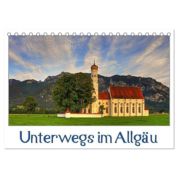 Unterwegs im Allgäu (Tischkalender 2024 DIN A5 quer), CALVENDO Monatskalender, Marcel Wenk