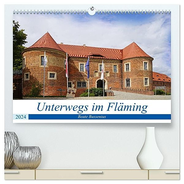 Unterwegs im Fläming (hochwertiger Premium Wandkalender 2024 DIN A2 quer), Kunstdruck in Hochglanz, Beate Bussenius