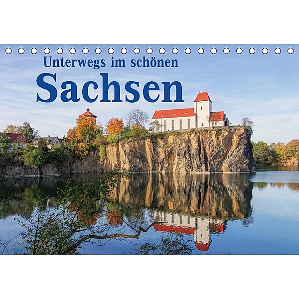 Unterwegs im schönen Sachsen (Tischkalender 2021 DIN A5 quer), LianeM