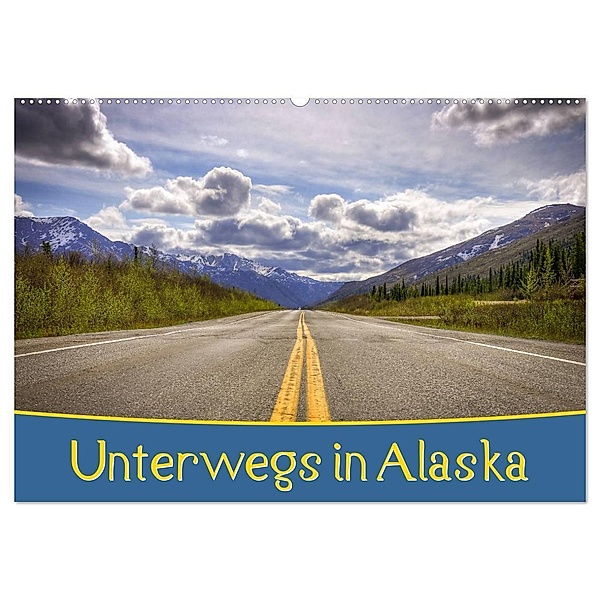 Unterwegs in Alaska (Wandkalender 2024 DIN A2 quer), CALVENDO Monatskalender, Marcel Wenk