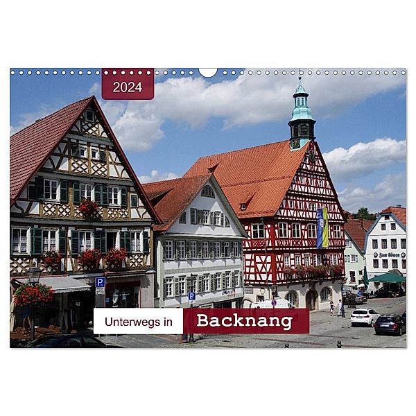 Unterwegs in Backnang (Wandkalender 2024 DIN A3 quer), CALVENDO Monatskalender, Angelika keller