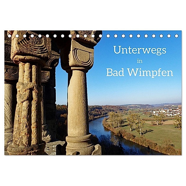 Unterwegs in Bad Wimpfen (Tischkalender 2024 DIN A5 quer), CALVENDO Monatskalender, Ilona Andersen