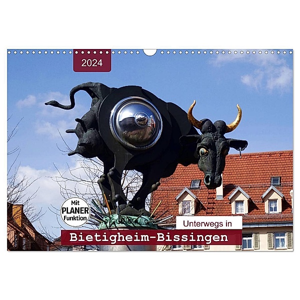Unterwegs in Bietigheim-Bissingen (Wandkalender 2024 DIN A3 quer), CALVENDO Monatskalender, Angelika keller