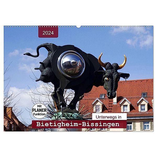 Unterwegs in Bietigheim-Bissingen (Wandkalender 2024 DIN A2 quer), CALVENDO Monatskalender, Angelika keller