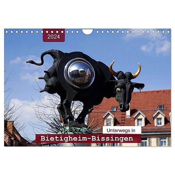 Unterwegs in Bietigheim-Bissingen (Wandkalender 2024 DIN A4 quer), CALVENDO Monatskalender, Angelika keller