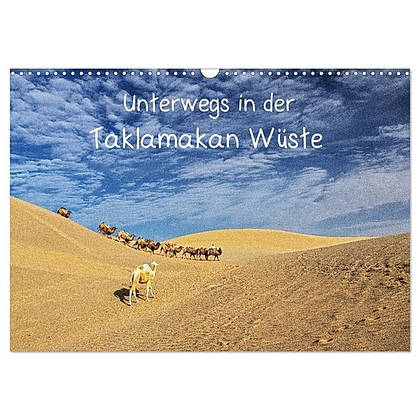 Unterwegs in der Taklamakan Wüste (Wandkalender 2024 DIN A3 quer), CALVENDO Monatskalender, Annemarie Berlin