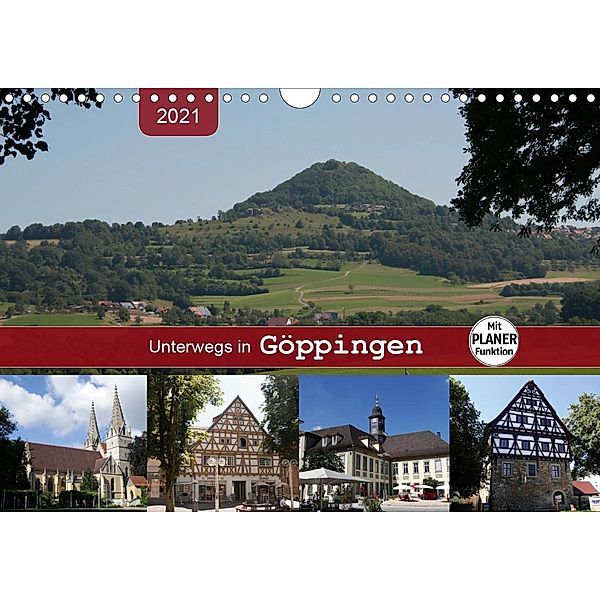Unterwegs in Göppingen (Wandkalender 2021 DIN A4 quer), Angelika Keller