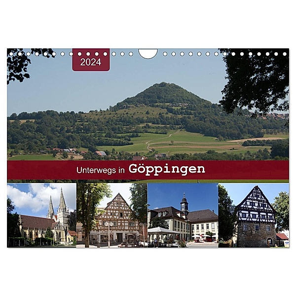 Unterwegs in Göppingen (Wandkalender 2024 DIN A4 quer), CALVENDO Monatskalender, Angelika keller