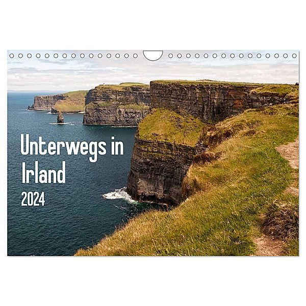 Unterwegs in Irland / CH-Version (Wandkalender 2024 DIN A4 quer), CALVENDO Monatskalender, Daniela Scholz