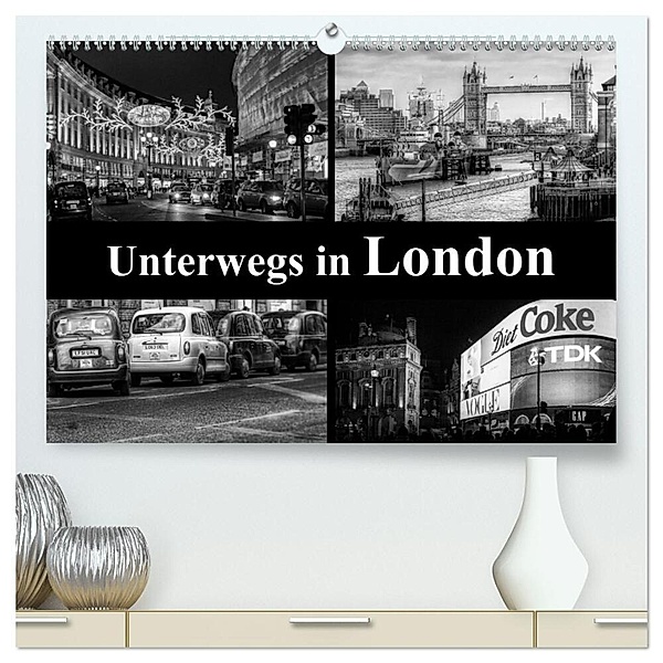 Unterwegs in London (hochwertiger Premium Wandkalender 2024 DIN A2 quer), Kunstdruck in Hochglanz, Carina Buchspies