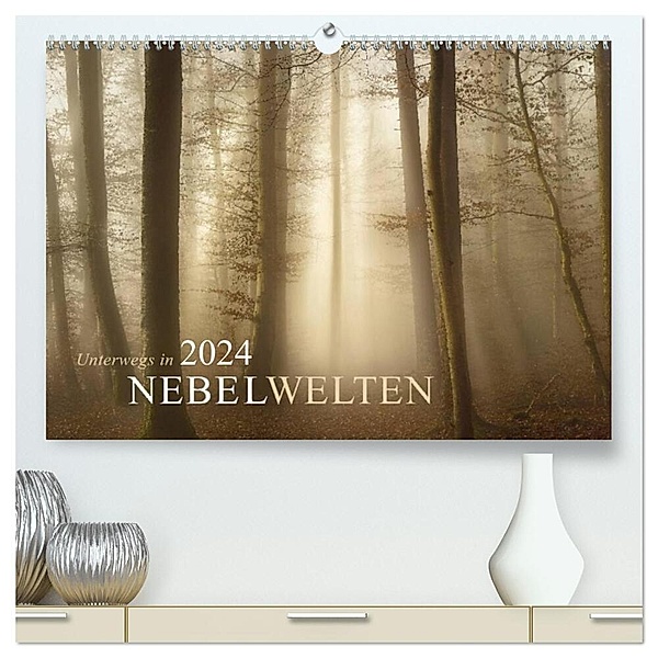 Unterwegs in Nebelwelten (hochwertiger Premium Wandkalender 2024 DIN A2 quer), Kunstdruck in Hochglanz, Norbert Maier