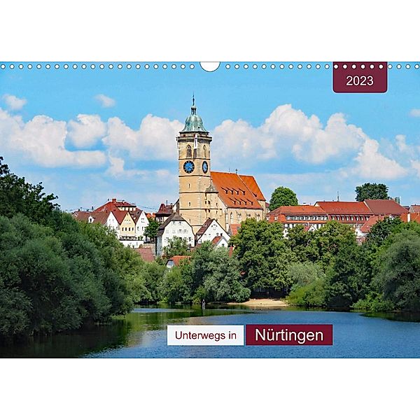 Unterwegs in Nürtingen (Wandkalender 2023 DIN A3 quer), Angelika keller